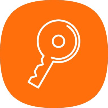 anahtar simgesi, vektör illüstrasyonu basit tasarım