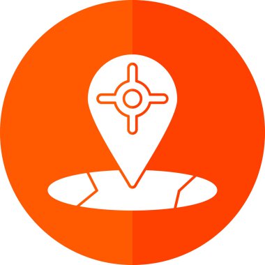 Pusula. Web simgesi basit illüstrasyon