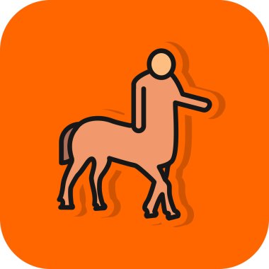 Centaur simgesi, ince çizgi biçimi 