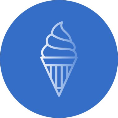 dondurma ikonu vektör illüstrasyonu