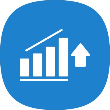iş grafik simgesi soyut arkaplanda izole edildi