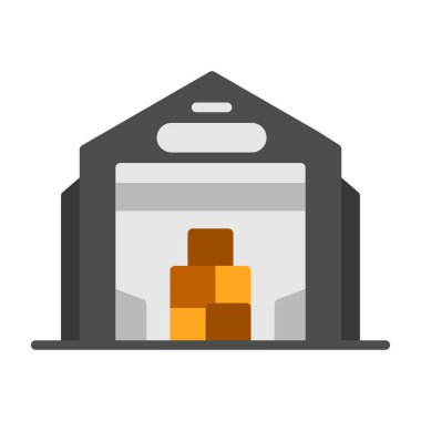 Depo simgesi vektör illüstrasyonu