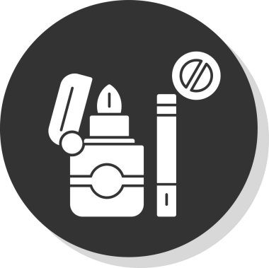 Hiç Sigara İçilmez işareti, vektör çizim 