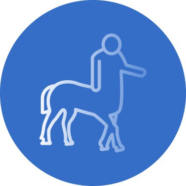 Centaur simgesi, ince çizgi biçimi 