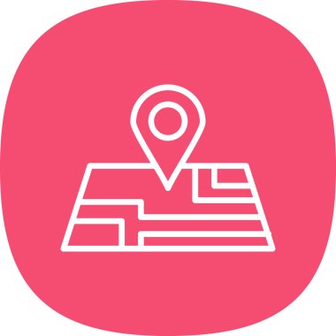 harita pin konumu simgesi düz biçimli