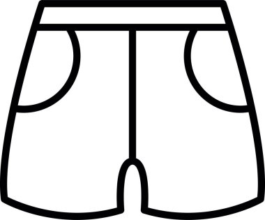 Kısa simge, illüstrasyon basit tasarım