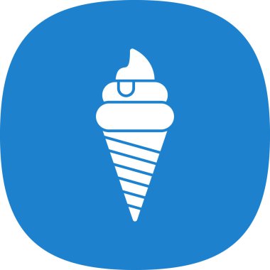 dondurma ikonu vektör illüstrasyonu