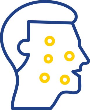 Beyin. Web simgesi basit illüstrasyon