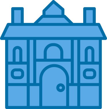 Kiliseye. Web simgesi basit illüstrasyon