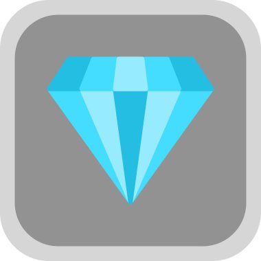 Gemstone web simgesi basit illüstrasyon