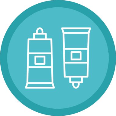 Güzellik ve moda simgelerinin vektör çizimi