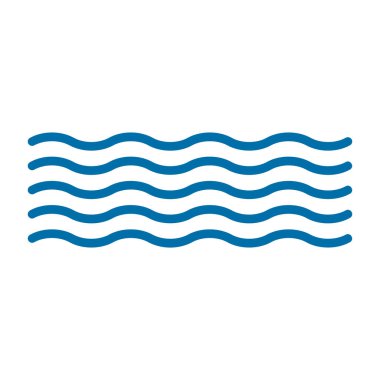 Dalga simgesi. düz dizayn. vektör grafiği