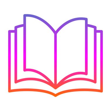 Kitap. Web simgesi basit illüstrasyon