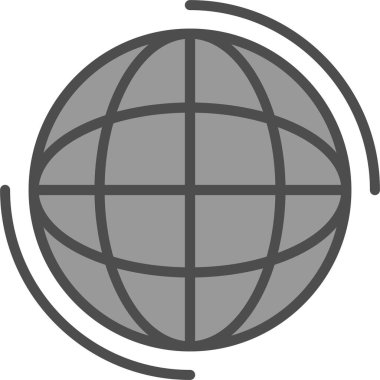 dünya simgesi, vektör illüstrasyonu