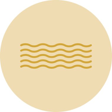 Dalga simgesi. düz dizayn. vektör grafiği