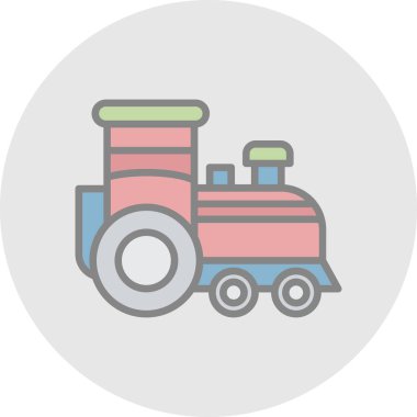 tren simgesi vektör illüstrasyonu