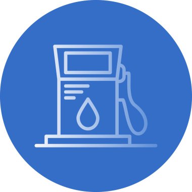 benzinlik ikonu vektör illüstrasyonu 