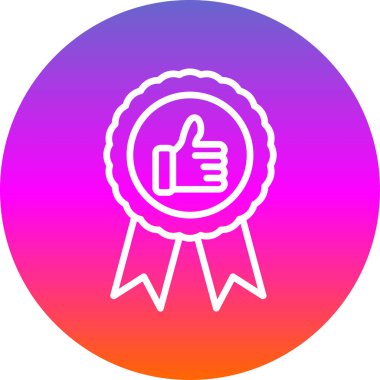 başparmak yukarı simgesi, basit vektör illüstrasyonu