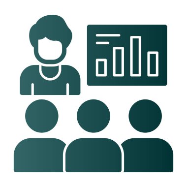 Sunuyu grafik vektör simgesi