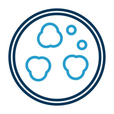 Bulut hesaplama yuvarlak simgesi