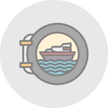 gemi vektör resimleme simgesi