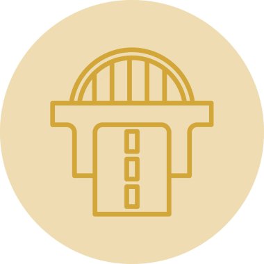 Bir bina simgesinin vektör illüstrasyonu