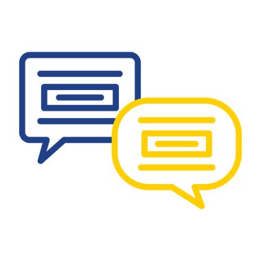 Sohbet simgesi vektör illüstrasyonu