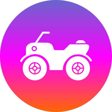 ATV araba simgesi vektör illüstrasyonu 