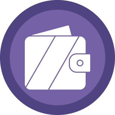 wallet icon, vector illustration simple design