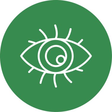 Göz düzlüğü simgesi, vektör çizimi