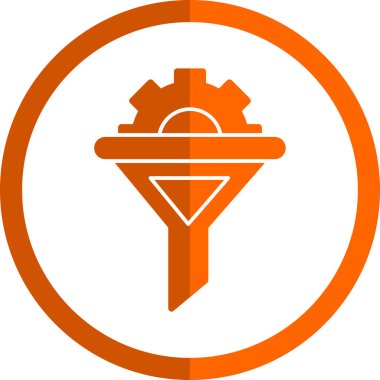 modada izole edilmiş arkaplanda huni simgesi 