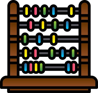 Kaküs simgesi. Web tasarımı için hesap makinesi vektör simgelerinin özet çizimi