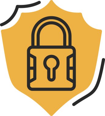 güvenli simge vektör çizim 