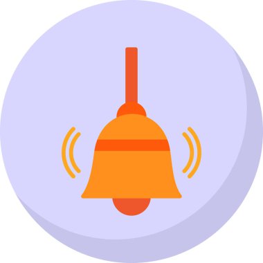 Bell simgesi illüstrasyon izole vektör işareti simgesi