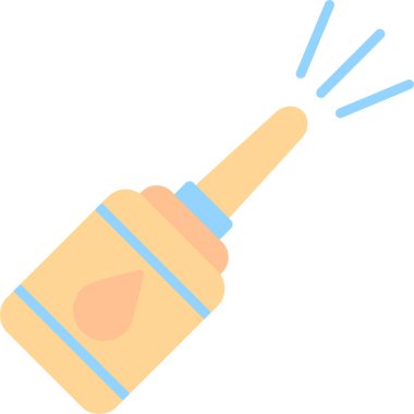 Burun spreyi ikonu. vektör illüstrasyonu                       