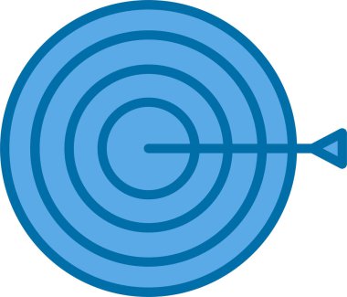 Hedef simgenin vektör illüstrasyonu 