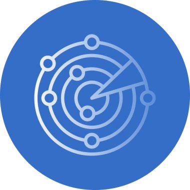 Radar modern simgesinin vektör illüstrasyonu              