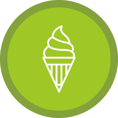 dondurma ikonu vektör illüstrasyonu