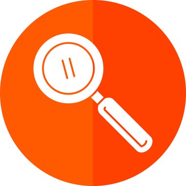 Büyütme cam simgesi vektör illüstrasyonu 