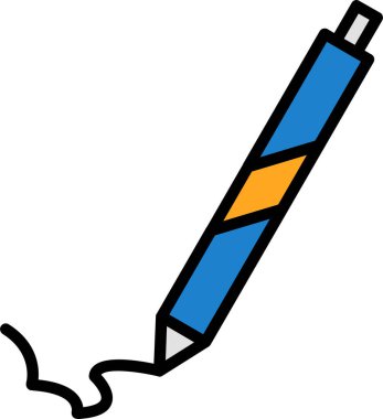 ilustración vectorial del lápiz de dibujo animado