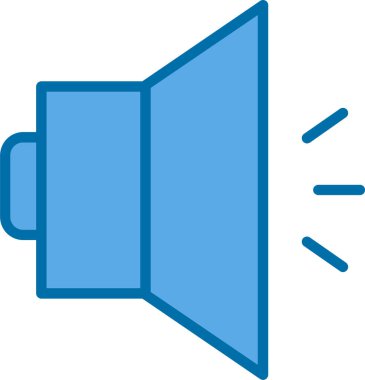 Ses simgesinin vektör illüstrasyonu 