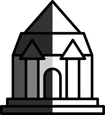 kilise simgesi vektör illüstrasyonu