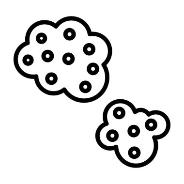 Toz bulutları. Web simgesi basit tasarım