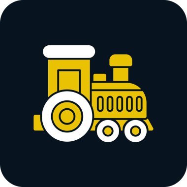 Toy train. web icon simple design
