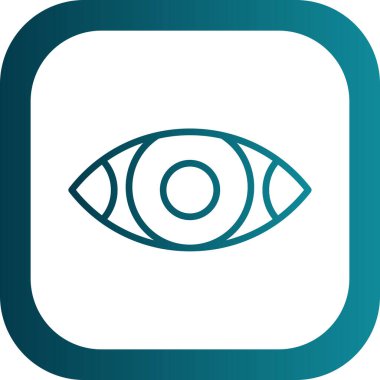 Göz düzlüğü simgesi, vektör çizimi