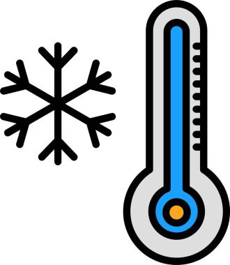 termometre simgesi vektör illüstrasyonu