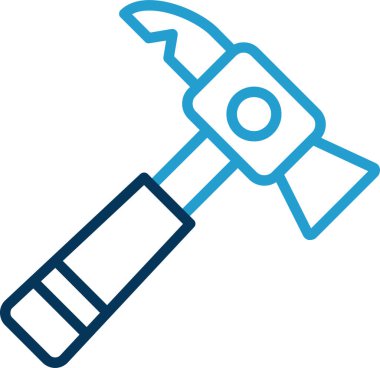 Ters çekiç. Web simgesi basit tasarım 