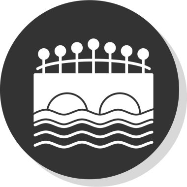 Su. Web simgesi basit illüstrasyon