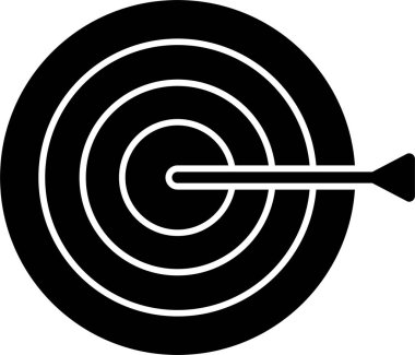 Hedef simgenin vektör illüstrasyonu 