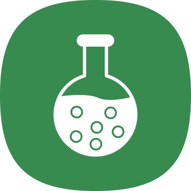 kimyasal şişesi kutsal kişilerin resmi, vektör çizim 